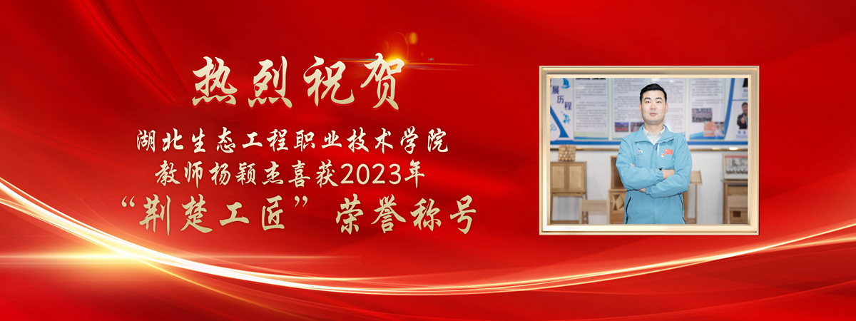 学校教师杨颖杰喜获2023年“荆楚工匠”荣誉称号
